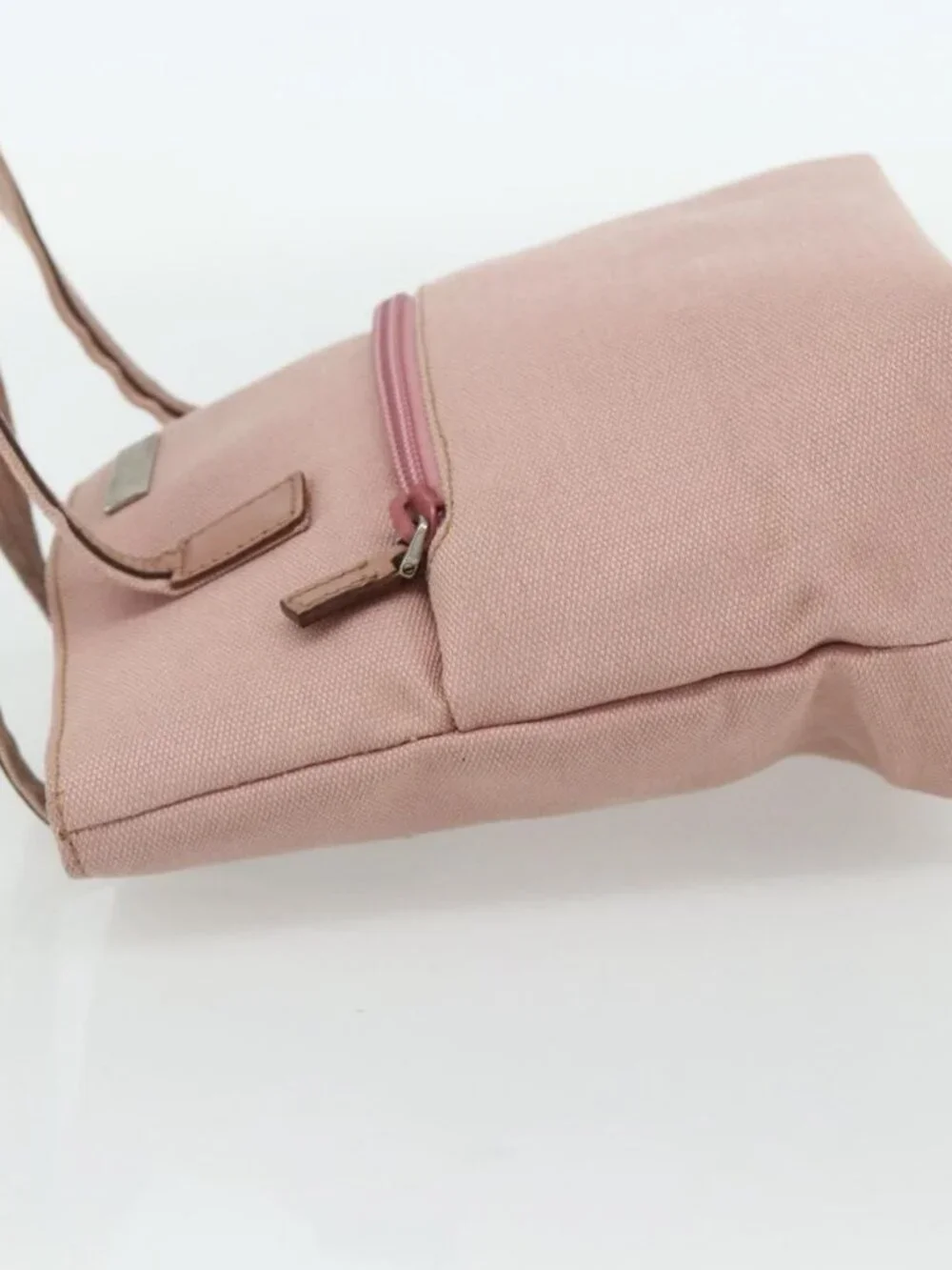 GUCCI Hand Bag Canvas Pink Silver 76480 Auth mr2317